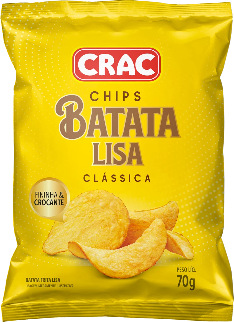 Batata Lisa Clássica CRAC, 70 g